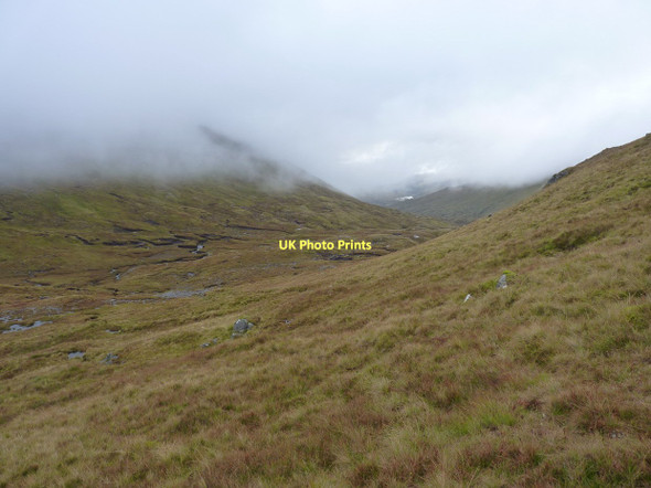 Photo 6"x4" The Cadha Riabhach from the north side Carn a' Choire Ghuirm c2011