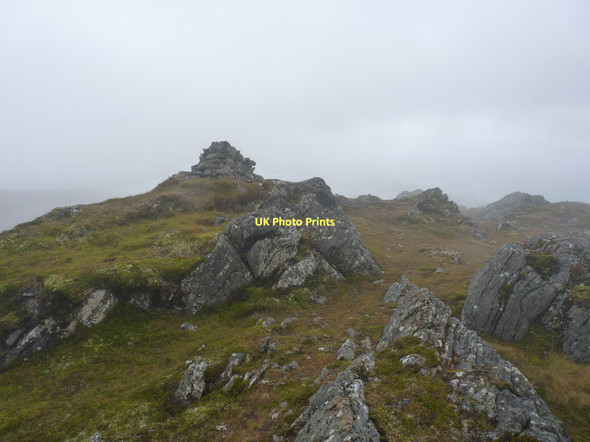 Photo 6"x4" The proper summit cairn of Carn a' Choire Ghairbh Carn a' Choire Ghairbh c2011