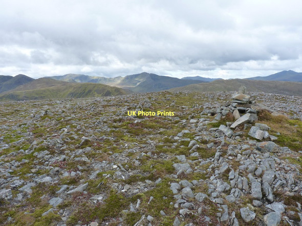 Photo 6"x4" Looking westwards from the lower summit of the hill Bealach an Amais c2011