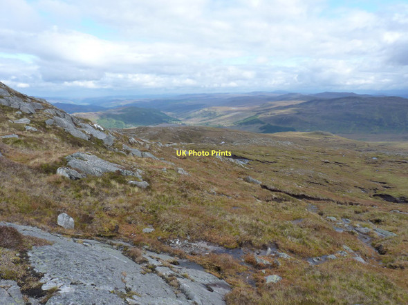 Photo 6"x4" NNE from the end of the Carn nan Coireachean ridge Carn nan Coireachan Cruaidh c2011