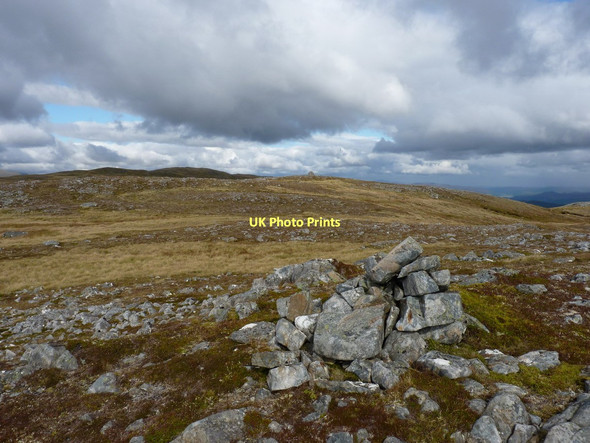 Photo 6"x4" Subsidiary cairn south of the main summit Carn a' Choire Bhuidhe\/NH1816 c2011