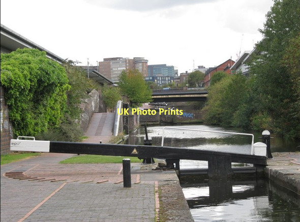 Photo 6"x4" Birmingham and Fazeley canal lock at Aston flight, Aston, Birmingham Birmingham c2011