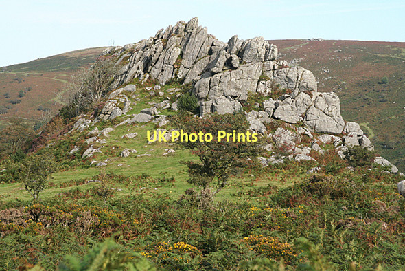 Photo 6"x4" Manaton: Greator Rocks from the west Bonehill\/SX7277 c2011