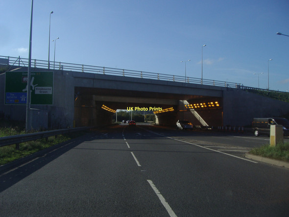 Photo 6"x4" The M1 crossing the A5, Flamstead Flamstead c2011