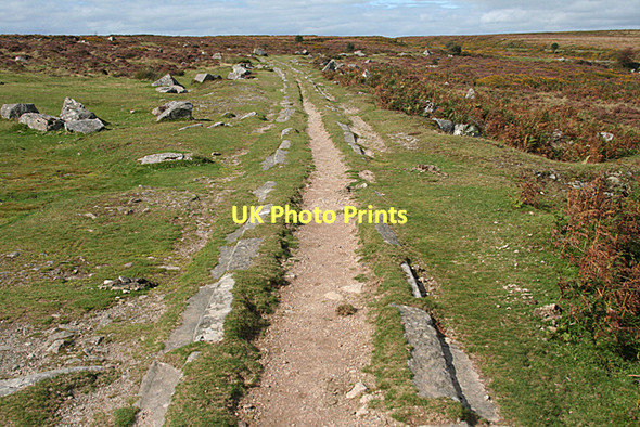 Photo 6"x4" Ilsington: Haytor quarry tramway Haytor Vale c2011
