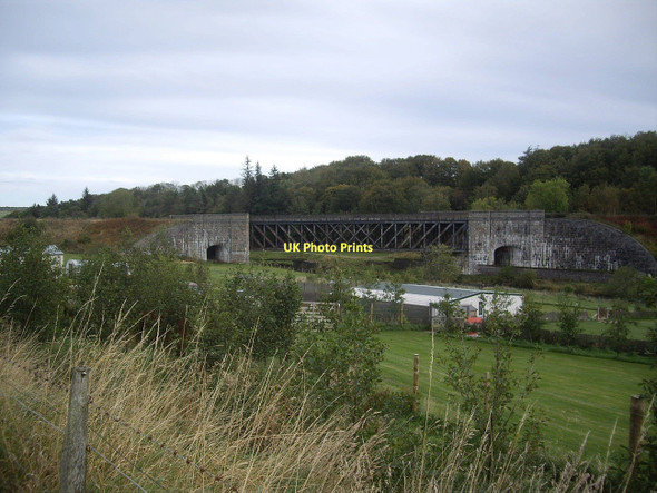 Photo 6"x4" Railway bridge over the River Deveron near Tillytarmont Milltown of Rothiemay c2011