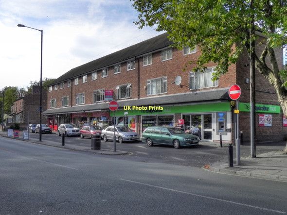 Photo 6"x4" Church Road Shops, Gatley Gatley c2011