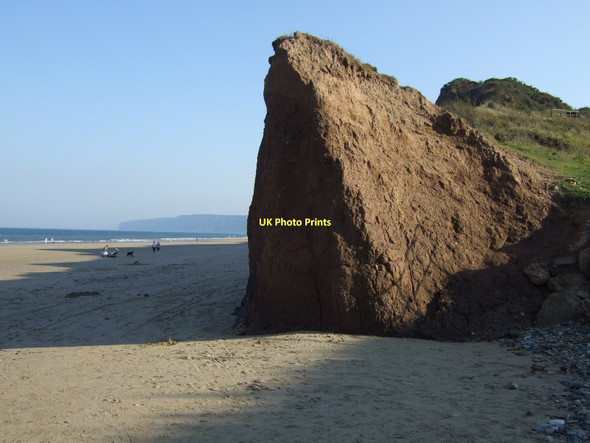 Photo 6"x4" Soft cliff, Hunmanby Gap Hunmanby Moor c2011