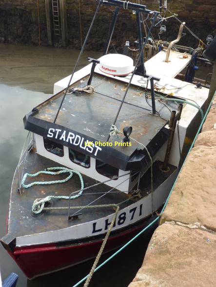 Photo 6"x4" Leith Registered Fishing Boats : LH871 Stardust at Cromwell Harbour, Dunbar Dunbar c2011