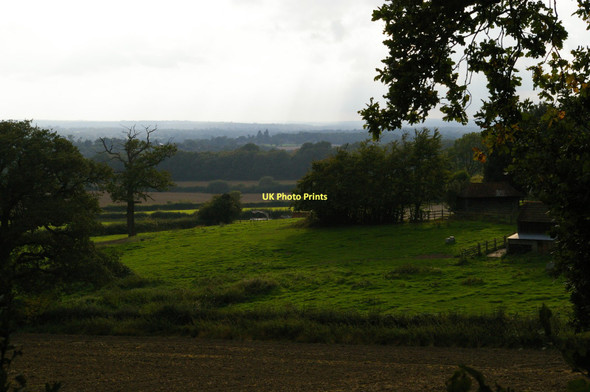 Photo 6"x4" Looking south-west off the Greensand Way, near Coldharbour Farm Bletchingley c2011