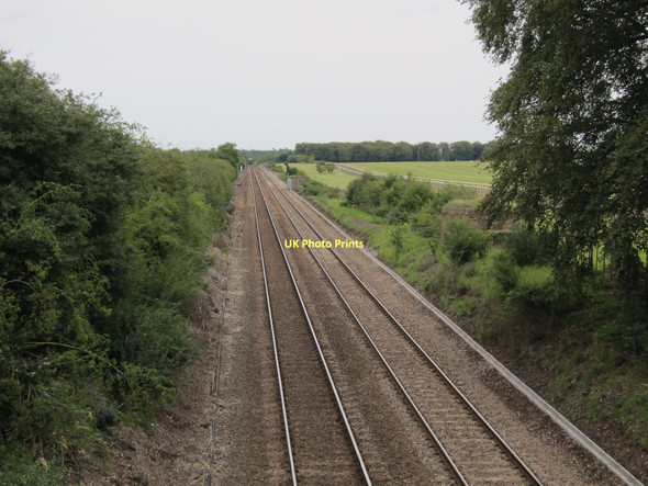 Photo 6"x4" Railway to Bury St Edmunds Newmarket\/TL6463 c2011