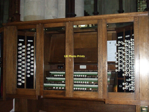 Photo 6"x4" Organ Console, Bridlington Priory Bridlington c2011