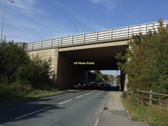 Photo 6"x4" M62 bridge over Spittal Hardwick Lane Pontefract c2011