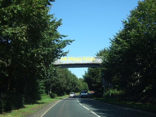 Photo 6"x4" Footbridge over A39, Mountery Road Wells c2011