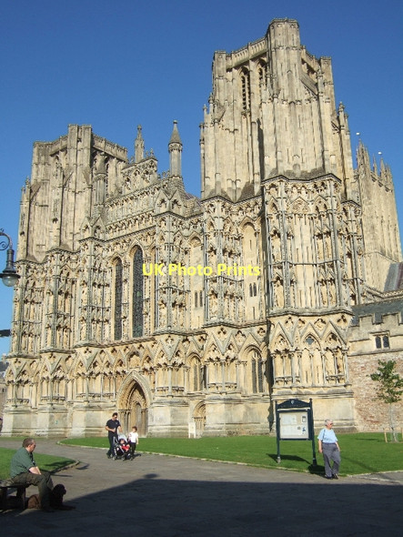 Photo 6"x4" West front of Wells Cathedral Wells c2011