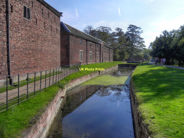 Photo 6"x4" Dunham Massey Moat and Stable Block Dunham Town c2011