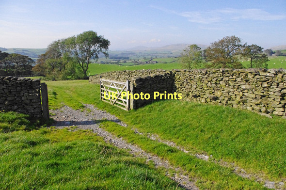 Photo 6"x4" Bridleway below the Howgills Sedbergh c2011