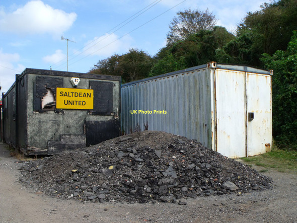 Photo 6"x4" Portacabins and rubble, Saltdean Saltdean c2011