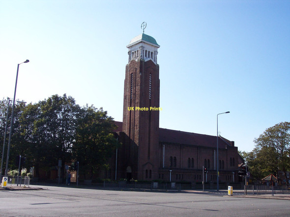 Photo 6"x4" St. Matthews church Tower on Queens Drive, Clubmoor Liverpool c2011