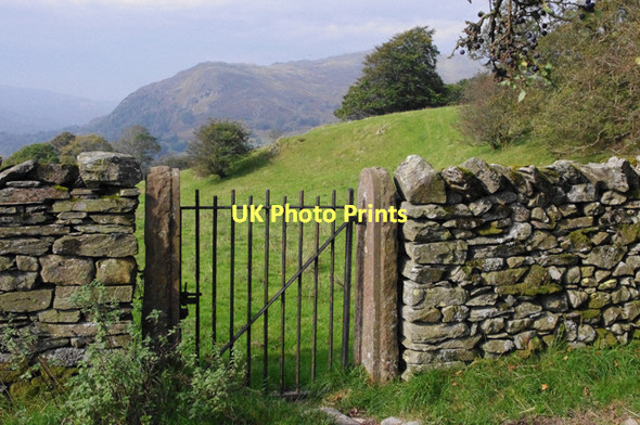 Photo 6"x4" Gate by Sweden Bridge Lane Ambleside c2011