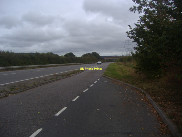 Photo 6"x4" Parking area on the A413 Wendover bypass Wendover c2011