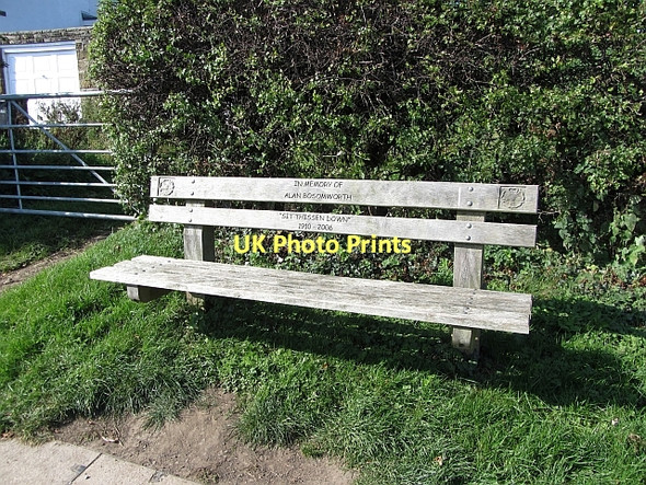 Photo 6"x4" Bench, Quarry Lane Osmotherley c2011