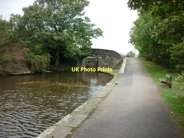 Photo 6"x4" Bridge #66 and lock #54, Rochdale Canal Middleton\/SD8706 c2011