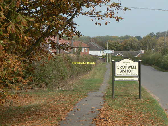 Photo 6"x4" Entrance to Cropwell Bishop Cropwell Bishop c2011