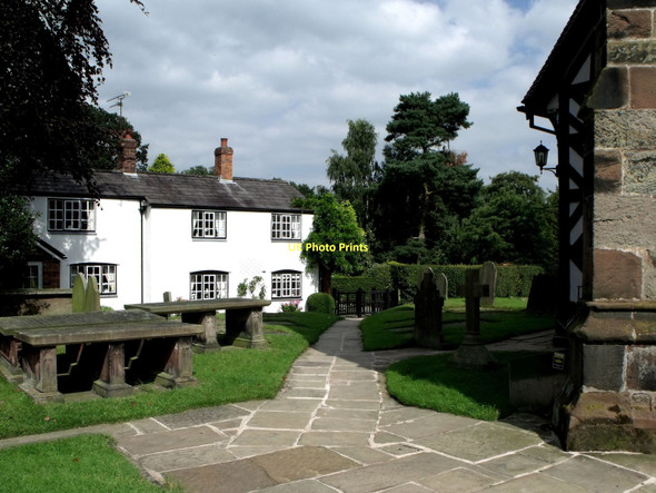 Photo 6"x4" Lower Peover churchyard Smithy Green\/SJ7474 c2011
