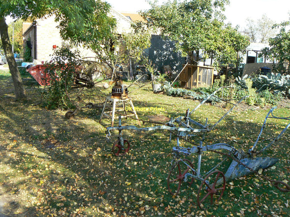 Photo 6"x4" Old farm implements at Owthorpe Owthorpe c2011