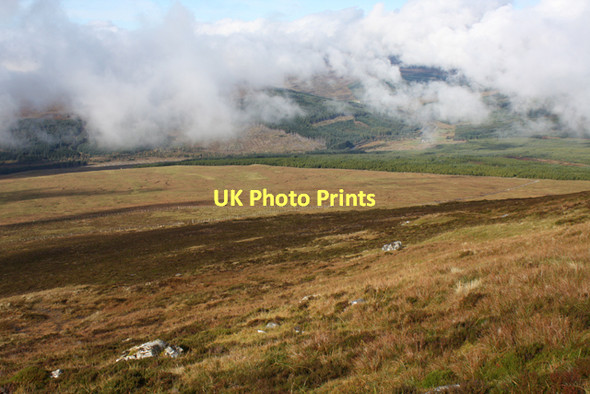 Photo 6"x4" Moorland on the lower slopes of Little Wyvis Tom na Caillich c2011