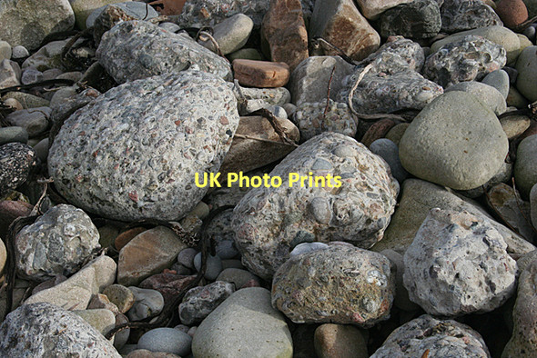 Photo 6"x4" Man-made Rocks Lossiemouth c2011