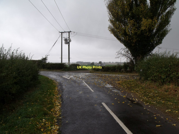 Photo 6"x4" Road Junction between Wragby and Panton, near Valley Farm Panton c2011
