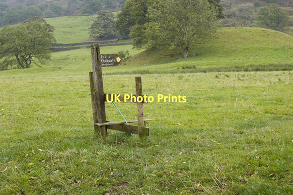 Photo 6"x4" Redundant stile at Hagg Bridge High Green\/NY4103 c2011