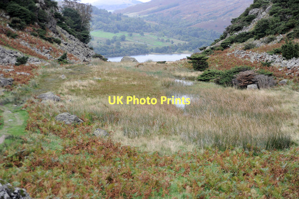 Photo 6"x4" Small tarn behind Silver Crag Glenridding c2011