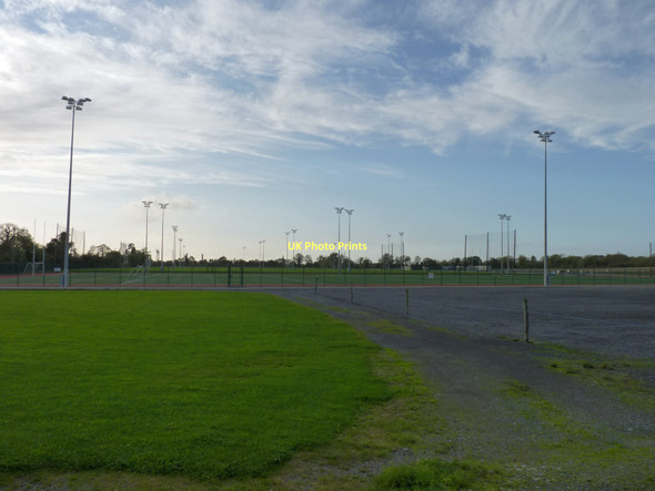 Photo 6"x4" Lights against the evening sky Robinstown c2011