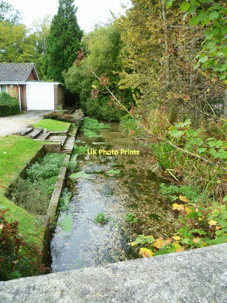 Photo 6"x4" Tributary of the River Test at Overton Overton\/SU5149 c2011