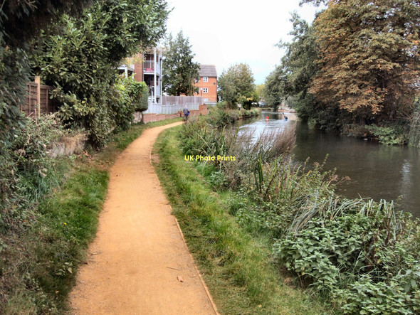 Photo 6"x4" Path by River Wey Guildford c2011