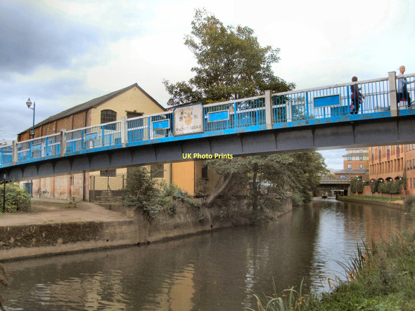 Photo 6"x4" Footbridge over River Wey Guildford c2011