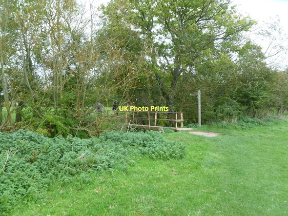 Photo 6"x4" Fiddleford, footbridge Fiddleford c2011