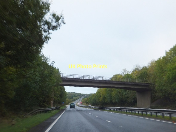 Photo 6"x4" Holewell Lane bridge over A30 Crockernwell c2011