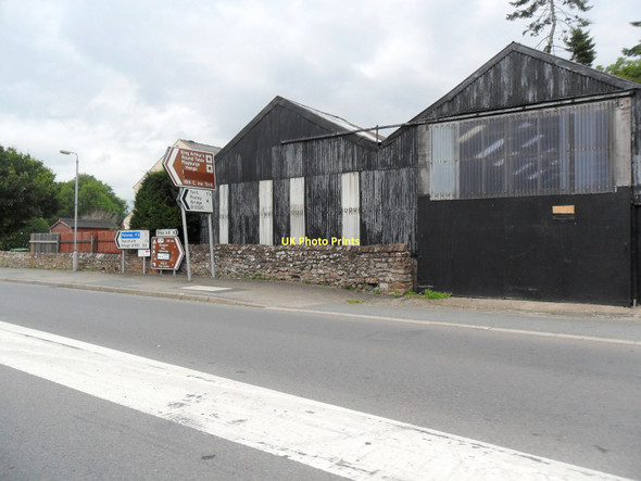 Photo 6"x4" Road signs and barn on the A6, Eamont, Cumbria Penrith c2011