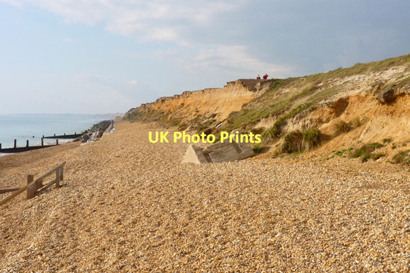 Photo 6"x4" Hordle Cliffs Milford on Sea c2011
