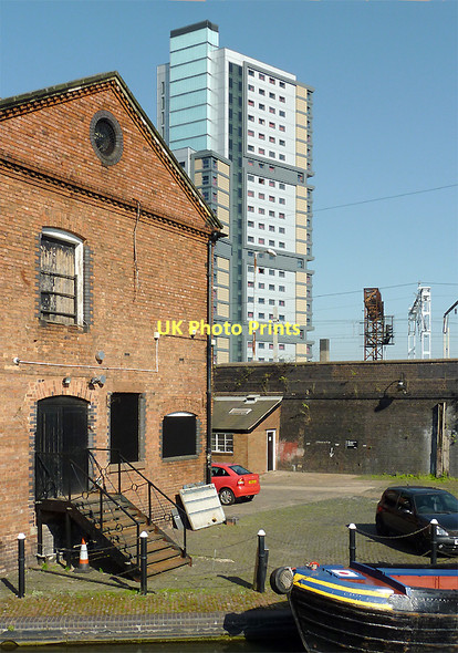 Photo 6"x4" Wharf and warehouse in Broad Street Basin, Wolverhampton Wolverhampton c2011