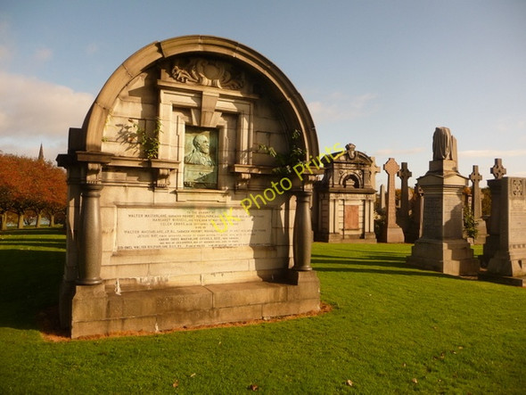 Photo 6"x4" Glasgow: Walter MacFarlane mausoleum Glasgow c2009
