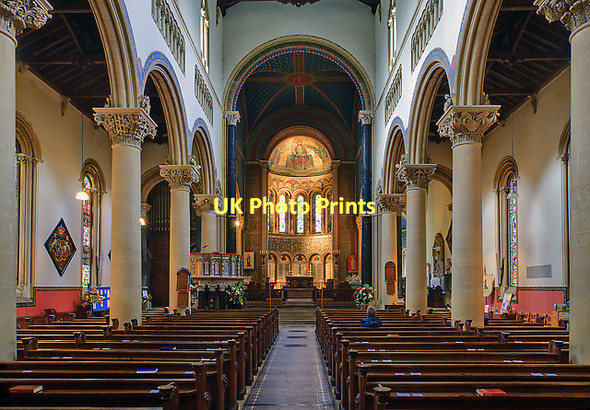 Photo 6"x4" The nave - church of St Mary & St Nicholas, Wilton Wilton\/SU0931 c2011