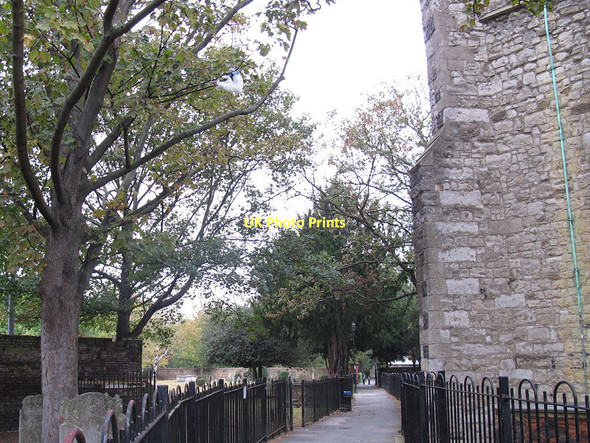Photo 6"x4" Path alongside St Mary's church Catford\/TQ3873 c2011