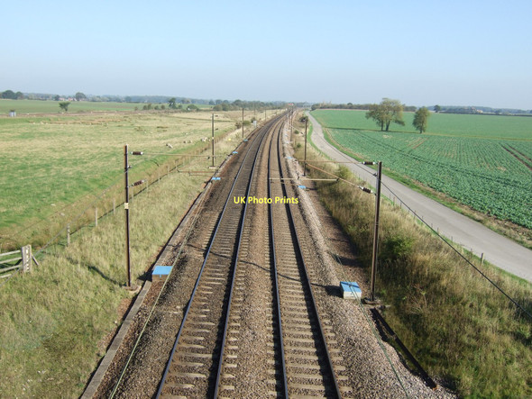 Photo 6"x4" Railway towards York Colton\/SE5444 c2011