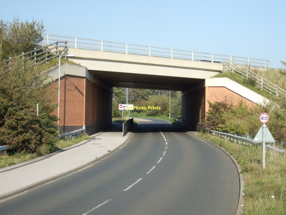 Photo 6"x4" A64 bridge over Top Lane Copmanthorpe c2011
