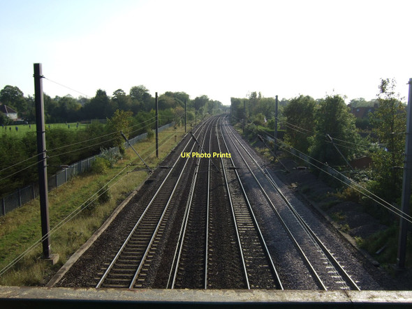 Photo 6"x4" Railway towards Leeds York\/SE5951 c2011